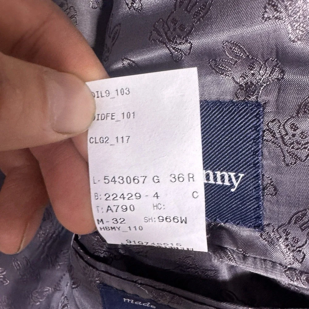 Psycho Bunny Sport Coat Blazer Mens 36R Windowpane Wool Canada 2 Button